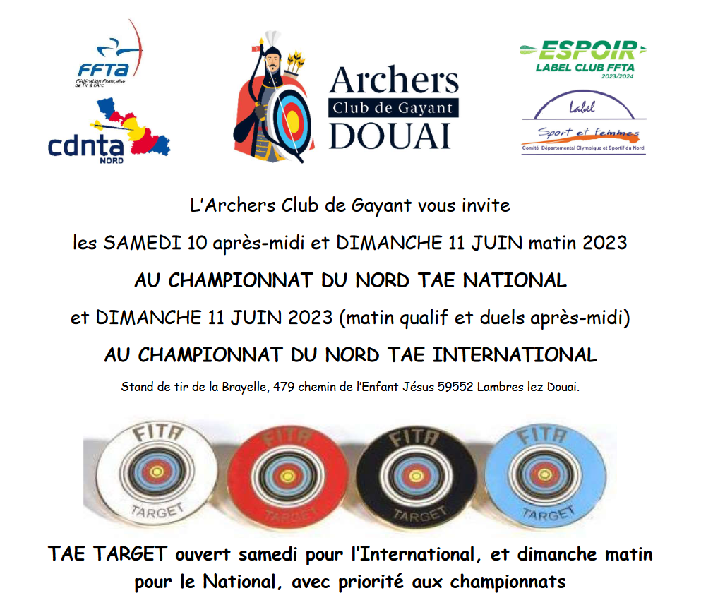Championnat Départemental du Nord à Douai